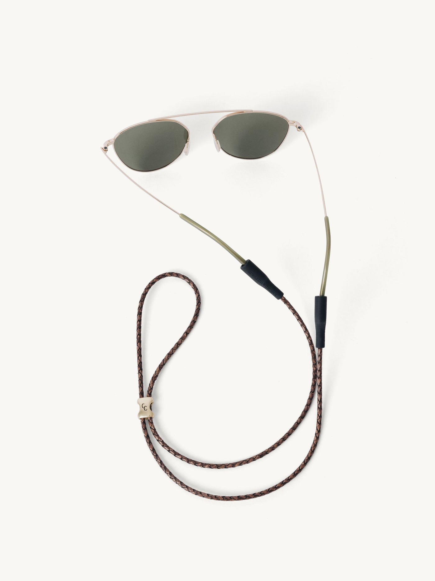 Braided Leather Sunglass Strap