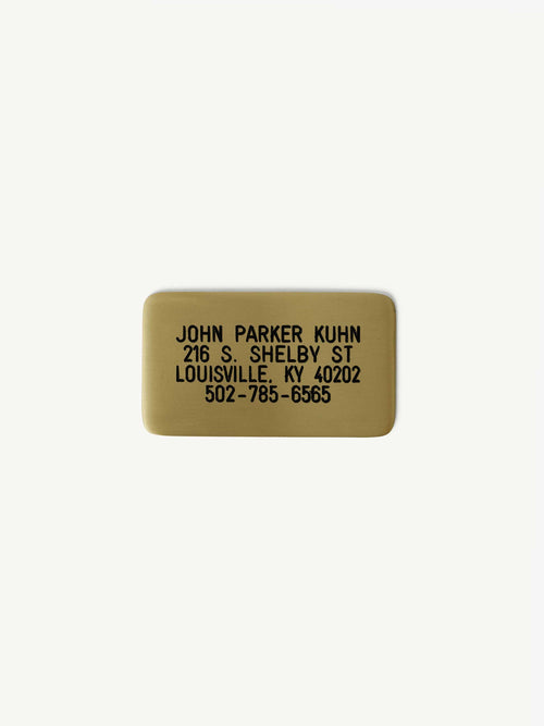 Custom Brass Name Tag
