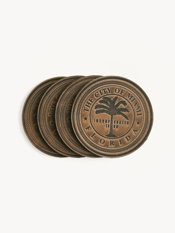 Miami Florida City Seal Coasters