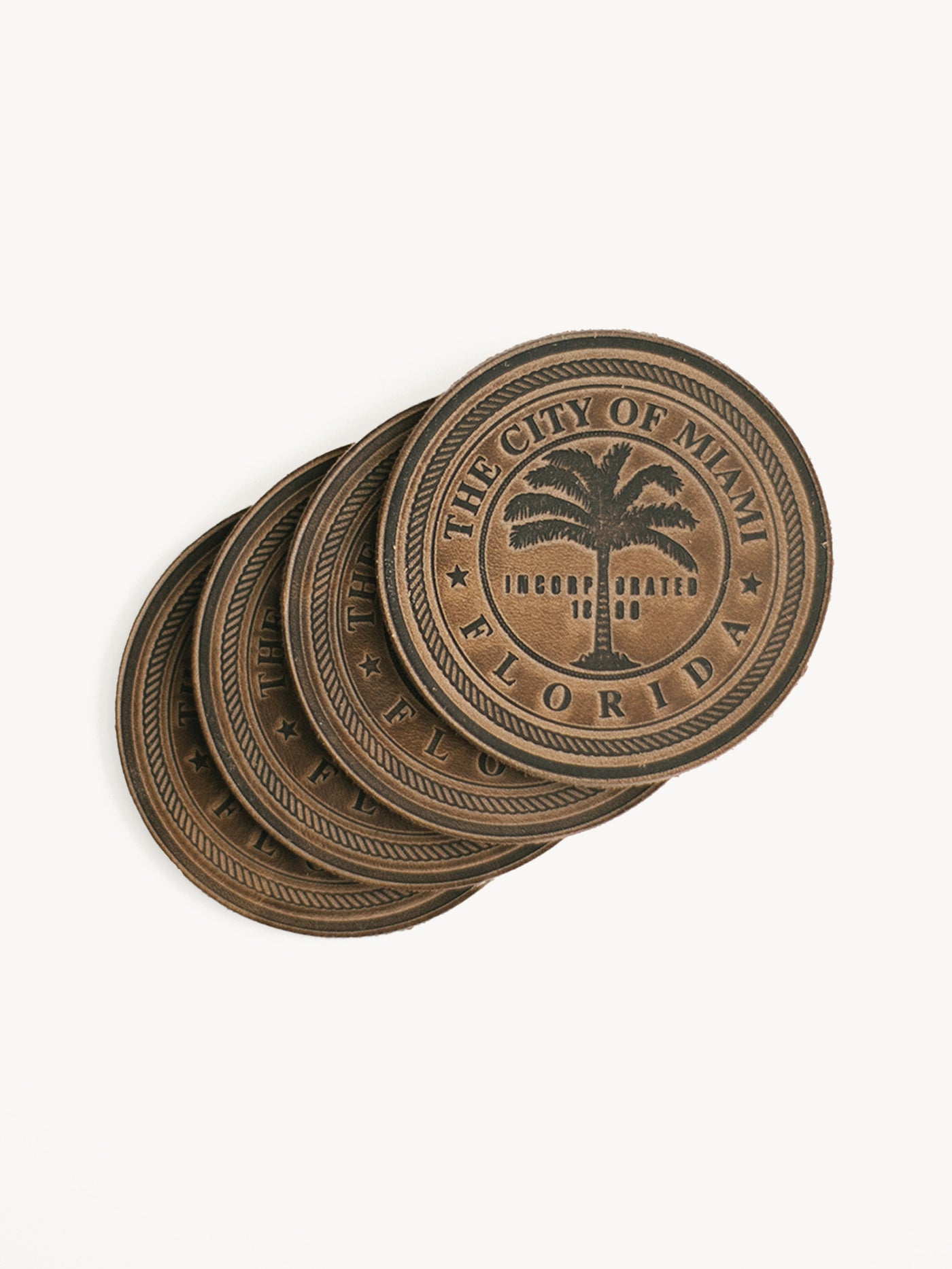 Miami Florida City Seal Coasters