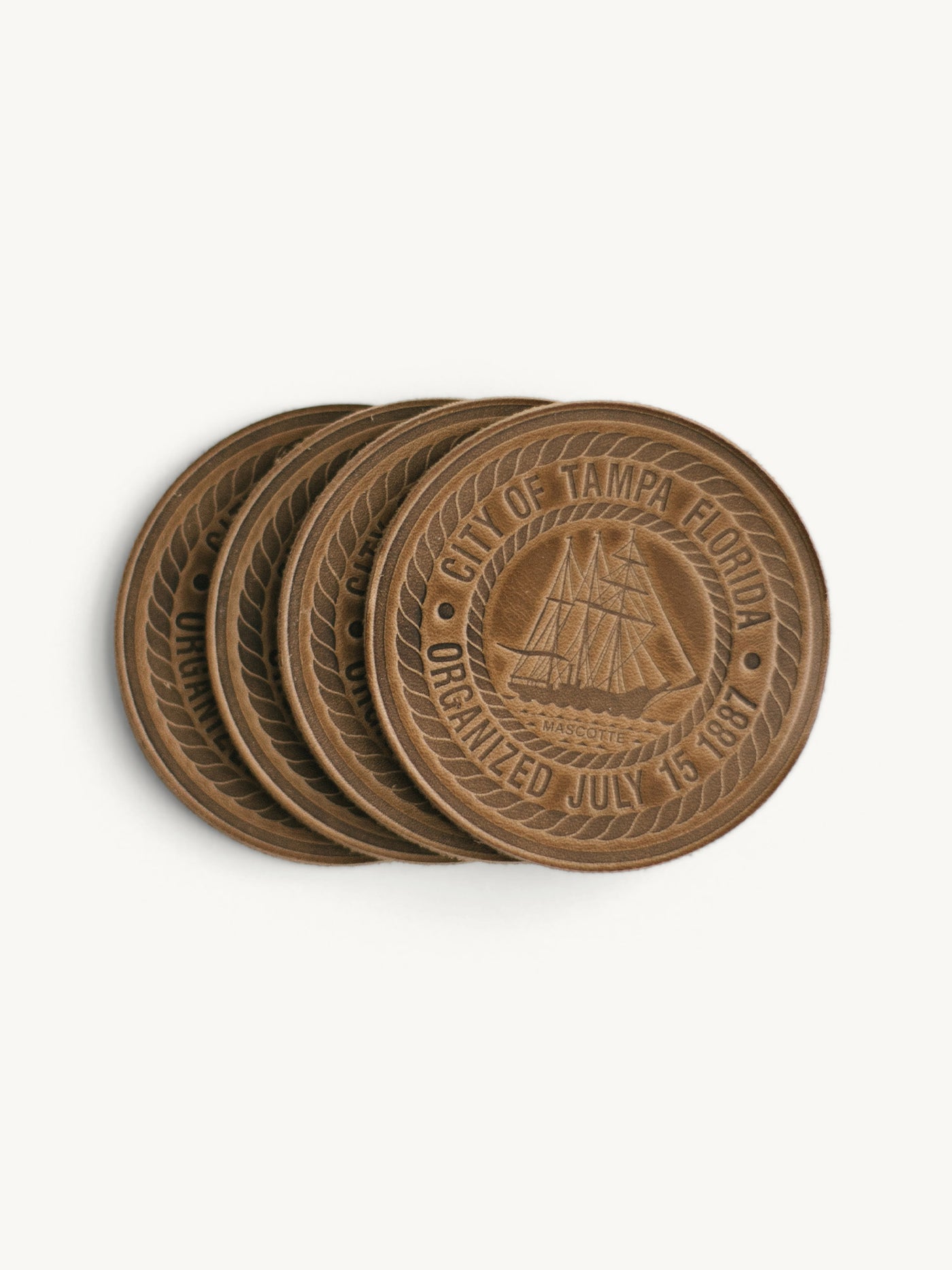 Tampa City Seal Coasters