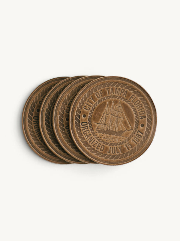 Tampa City Seal Coasters