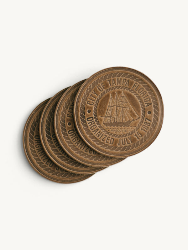 Tampa City Seal Coasters