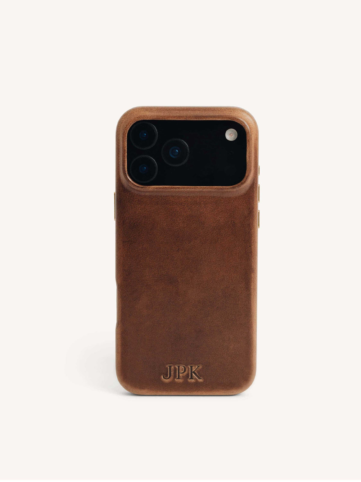 The Monogrammed Leather Phone Case - iPhone 18