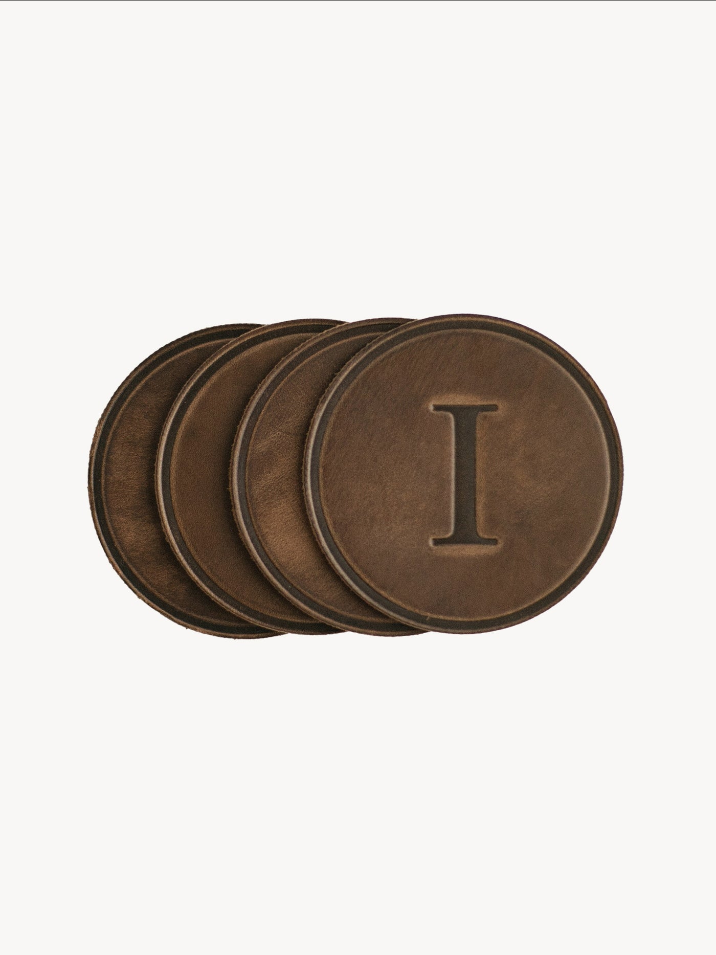 Monogrammed Circle Coasters