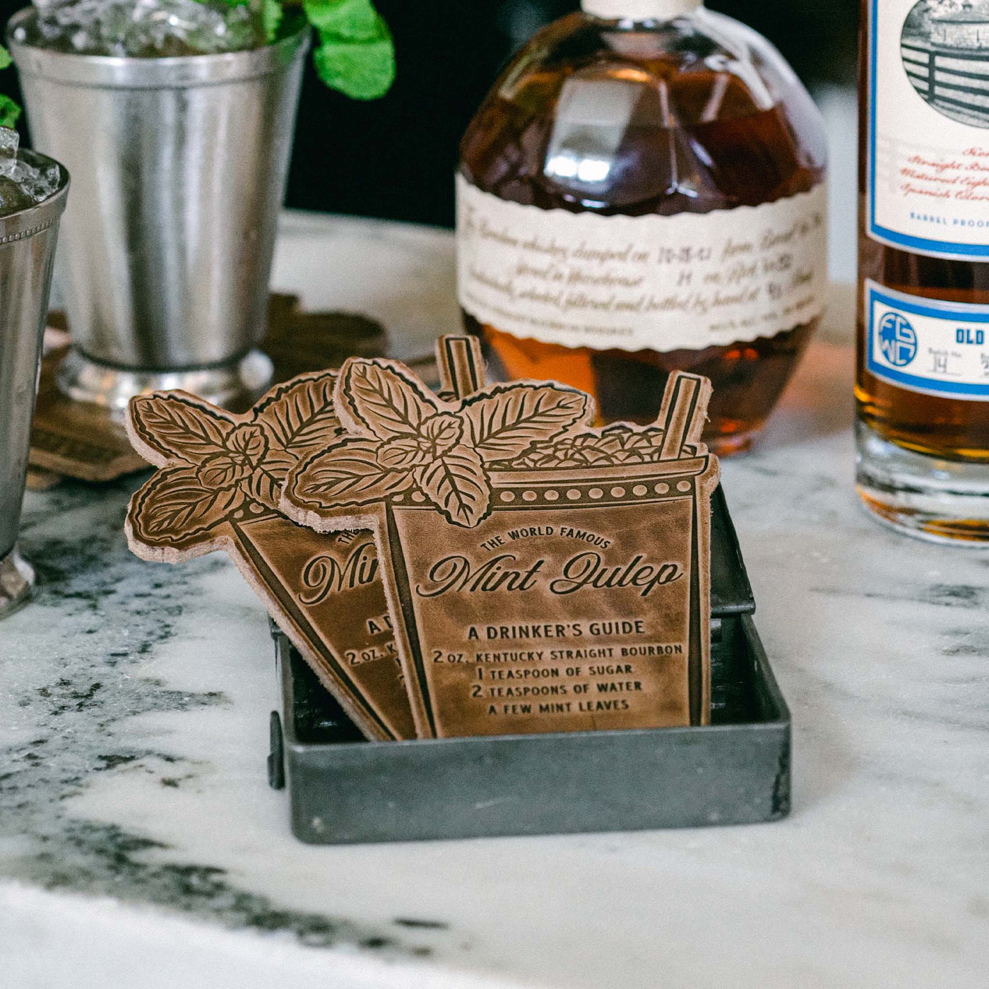 Mint Julep Coasters