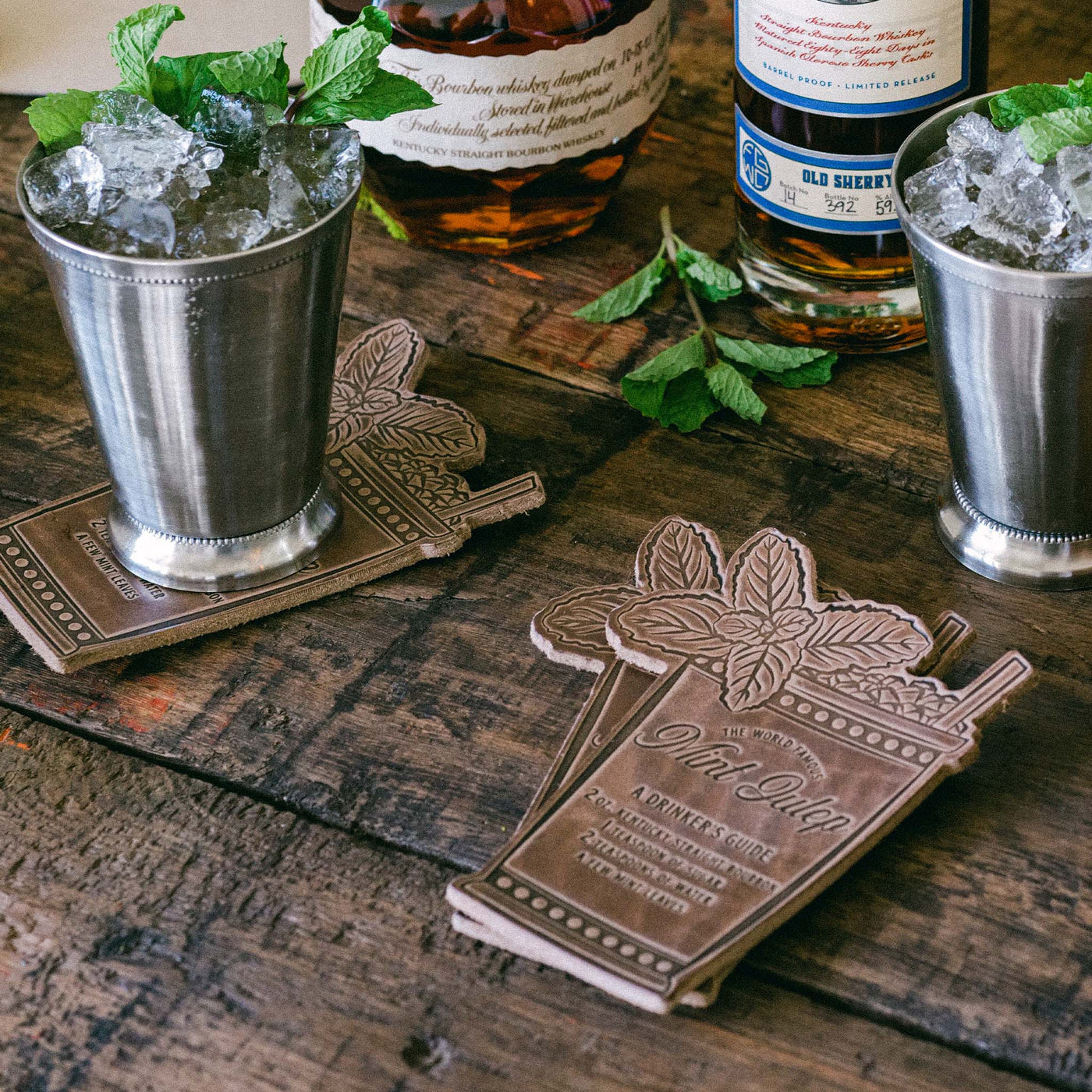 Mint Julep Coasters
